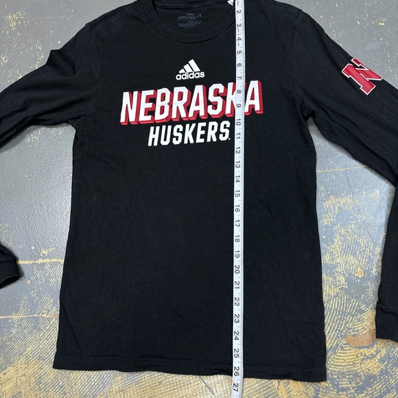 Adidas Nebraska Cornhuskers Shirt Small NCAA Big Red EA1482 Amplifier - Picture 6 of 7